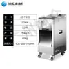 Xuzhong Molino de Carne Totalmente Automático Rebanadora de Carne Comercial Trituradora Eléctrica Rebanadora de Carne Cuerpo de Acero Inoxidable Doble Cuchilla