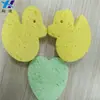 Amarillo Azul Estampado Ecológico Resistente a Altas Temperaturas Soldador Limpieza Esponja de Pulpa de Madera Comprimida Pantalla Limpieza de Vidrio Esponja de Pulpa de Madera