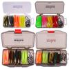 Weihe Sports Set de 36 Piezas de Cebo Blando + Anzuelo con Cabeza de Plomo Accesorios Set de Cebo Señuelo para Pesca de Lubina y Pez Mandarín Transfronterizo