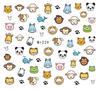 Pegatinas de Arte para Uñas con Marca de Agua de Dibujos Animados Comercio Electrónico Transfronterizo Personajes Animales de Dibujos Animados Pegatinas Lindas de Arte para Uñas