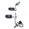 Pedales Frontales y Traseros Plegables Fijos de Parachoques, Soportes de Pedal, Pedales de Pedal, Accesorios de Modificación para Motocicleta 32mm