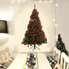 Comércio exterior Amazon ins Árvore de Natal Pinheiro Pendurado Pano de Fundo Pano Decoração de Natal Pano Combinando Pano Simples e Fresco