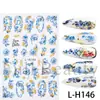 Adesivos de Nail Art Transfronteiriços de Beleza Total Flores de Primavera Folha de Ouro Azul Francês Flor Pequena Adesivos de Nail Art