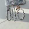 Cadena para Teléfono Móvil Cordón Corto Pulsera de Alta Gama con Forma de Perla Cadena de Mano con Cuentas de Cristal Colgante con Cuentas Pulsera para Bolso