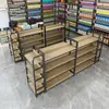 Nuevo Estante Isla de Doble Cara para Supermercado Estante Isla para Tienda de Papelería Estante de Exhibición de Múltiples Niveles de Pie Estante de Almacenamiento para Tienda de Madres y Bebés