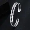 Pulsera Panal de Zirconia Personalizada Estilo Ins Transfronterizo para Mujer Moda Elegante Simple Anillo Nicho Versátil de Moda Joyería de Mano
