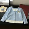 Camiseta Segunda Pele Infantil para Meninas, Camiseta de Manga Longa para Primavera e Outono, Peça Casual Estilosa em Duas Partes com Recortes para Bebê