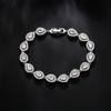 Pulsera Exquisita de Circonita AAA con Incrustaciones Micro para Mujer de Aliexpress Transfronterizo, Joyería de Mano Elegante para Vestido de Novia