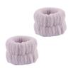 Faixa de Cabelo com Laço, Pulseira, Conjunto de Três Peças para Lavar o Rosto para Mulheres, Punhos de Pelúcia, Absorvente de Água, Conjunto de Pelúcia de Secagem Rápida, Novo Estilo
