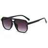 Nuevas Gafas Estilo Xiaohongshu Doble Puente Anti-Luz Azul Estilo Hong Kong Modernas Montura Grande Moda Gafas Sin Graduación