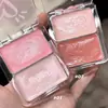 DIKALU Qi Qi Crema de Rubor Doble Color Luz de Agua para Iluminar y Reparar el Rostro Iluminador Integrado Multiusos Músculo de Luz de Agua Natural
