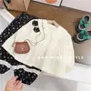 Conjunto de Niña Otoño Dulce Floral Orejas de Conejo Camisa Nuevo Estilo Primavera y Otoño para Bebés Niñas Conjunto de Dos Piezas Comercio Exterior