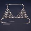 AliExpress Moda Venta Caliente Malla Ahuecada Sujetador AB Cadena Corporal Club Nocturno Fiesta en la Playa Joyería Bikini