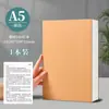 Cuaderno de Espalda Recta de Piel de Vaca para Estudiantes, Bloc de Notas Grueso A4, Cuaderno de Borradores Rayado de Papel Kraft Extra Grueso B5, Cuaderno de Dibujo