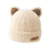 Gorro para Bebé Otoño e Invierno Lindo Beret de Lana con Orejas de Gato Estilo Coreano Versátil Gorro Tejido para Niños y Niñas Bebé Moderno
