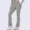 Pantalones de yoga acampanados de secado rápido de nueve puntos para mujer, para figuras petite, adelgazantes y transpirables, leggings deportivos de cintura alta que realzan el trasero