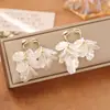 Pendientes Super Hada Estilo Bosque Pétalo Dulce, Pendientes Versátiles de Moda de Gama Alta y Elegantes, Pendientes de Borla con Personalidad Única para Mujer