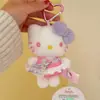Auténtico Peluche de Dibujos Animados Sanrio Hello Kitty Bolsa Decoración Colgante Llavero Colgante