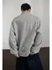 Sudadera Casual de Estilo Americano para Hombre con Cuello Semiabierto para Primavera y Otoño, Prenda Base de Moda con Hombros Normales
