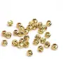 Paquete de 14k color oro cuentas de sandía cuentas redondas cuentas facetadas pulsera DIY accesorios de joyería cuentas sueltas cuentas espaciadoras cuentas doradas lote suelto