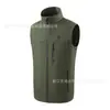 Chaleco térmico personalizado para hombre de cuello alto transfronterizo, chaleco de algodón, chaleco calefactor eléctrico, abrigo de algodón con calefacción inteligente de temperatura constante