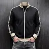 Sudadera de algodón chino de 360g para hombre, chaqueta, otoño 2026 nuevo cárdigan casual simple cómodo de manga larga con cuello alto para hombre