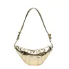 Bolso de Mano de Cuero Suave Brillante Transfronterizo, Bolso de Hombro de Media Luna Croissant de Moda, Bolso Cruzado para Mujer, Bolso para el Trabajo y los Viajes de Mujer