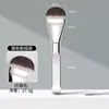 Cepillo Popular con Forma de Lengua Transfronterizo con Cerdas Ultra-Delgadas en Forma de Abanico, Cerdas Suaves Que No Absorben el Polvo, Brocha de Maquillaje, Brocha para Base de Maquillaje, Brocha Individual para Aplicación Uniforme de Base, Venta al por Mayor