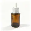Fabricante especializado em frascos dispensadores de óleo essencial de ombro reto 20ml-120ml embalagens de vidro de alta qualidade para cuidados com a pele