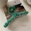 Coloridos Pasadores de Lana para Mujer, Pasadores para la Parte Trasera de la Cabeza, Pinza de Tiburón Simple Elegante para el Cabello de Mujer, Nuevos Pasadores al por Mayor