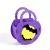 Bolsa de dulces de mano creativa para niños de Halloween, bolsa de regalo de tela no tejida para hacer tú mismo, bolsa de regalo de tela de fieltro tridimensional, venta al por mayor