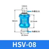 Válvula de corrediça manual pneumática HSV-06/08/10/15 válvula de acionamento manual por botão 2 vias 3 vias 4 vias interruptor deslizante válvula de controle manual