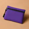 Bolsa para monedas impermeable de tela Oxford simple en stock para hombres y mujeres, tarjetero ultraligero, llavero, minibolso portátil