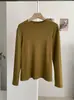 KEKEZOON 2026 Otoño/Invierno Nuevo Estilo Coreano Básico Cuello Redondo Color Sólido Doble Cara Forro Polar Manga Larga Camiseta Básica 8798
