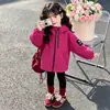 Chaqueta cortavientos con capucha de color liso para niña de comercio exterior, nueva chaqueta estilo coreano otoño 2026, abrigo para niños
