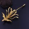 Estilo antigo retro cobre puro Tridimensional Phoenix Hairpin cocar Hanfu pauzinhos casamento parcial Phoenix Hairpin