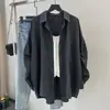 Camisa a Cuadros Talla Grande para Mujer Holgada de Manga Larga de Longitud Media Prenda Exterior 2026 Otoño Nueva Camisa de Espiga