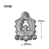 Accesorios de Hierro Forjado Accesorios de Arte de Aluminio Imitación Puerta de Hierro Flores Decorativas Placa Base Cuadrada Soldable Cabeza de Flor para Puerta Flor de Hierro Lámina de Hierro Flor