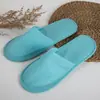 Pantuflas desechables tela no tejida express hotel hotel de negocios lugar de baño pantuflas desechables antideslizantes tela no tejida
