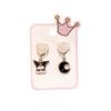 Clip para Oreja para Niños Popular en Internet Nuevo Dibujo Animado Gota para la Oreja Joyería de Princesa Aretes Falsos a Prueba de Dolor Joyería de Aretes para Niñas