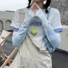 Grande Venda Verão Exterior Estilo Ins Mangas de Seda Gelada para Mulheres Coreanas Proteção Solar Mangas Estampadas Luvas Anti-UV Mangas de Gelo