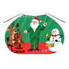 Capa Roja Navideña Personalizada de Fábrica para Niños con Gorro Navideño Impreso, Capa Verde de Reno para Niñas con Lazos