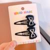 Explosiones de Otoño e Invierno Pinza para el Cabello de Punto con Lazo Infantil Clip de Flequillo Lateral de Color Caramelo Dibujos Animados Alto Valor de Color Lindos Accesorios para el Cabello