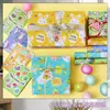 Papel de Regalo de Pascua Bright Coat Conejito Lindo Papel Decorativo para Regalo Año del Conejo Papel de Piel de Libro de Dibujos Animados
