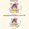 Zn3269C Bañera de Dibujos Animados Patito Amarillo Toalla de Baño Linda Gato Pegatina de Pared Autoadhesiva Pegatina Decorativa para Habitación Infantil Baño