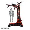 Decorações de Balões de Halloween Transfronteiriças Festival Fantasma Abóbora Fantasma Múmia em Pé Balões Cartoon Temáticos de Halloween