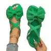 Comercio Electrónico Transfronterizo Tallas Grandes Verano 2027 Nuevas Chanclas de Playa con Lazo de Mariposa Sandalias Planas para Mujer Sandalias de Una Correa para Mujer