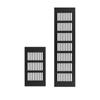 Cubierta Rectangular de Aleación de Aluminio Transpirable Armario Ropero Zapatero Malla Transpirable Gabinete de Gas Ventilación Disipación de Calor Cubierta con Orificios Transpirables