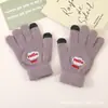 Guantes de Otoño e Invierno para Mujer, Estilo Coreano, Modernos y Lindos, Guantes de Ciclismo a Prueba de Frío con Dedos Táctiles para Pantalla