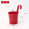 Ganchos Metálicos para Colgar en Balcón para Macetas, Macetas Colgantes de Hierro Forjado para Plantas de Colores, Suculentas y Flores, Ganchos de Cubo Metálicos